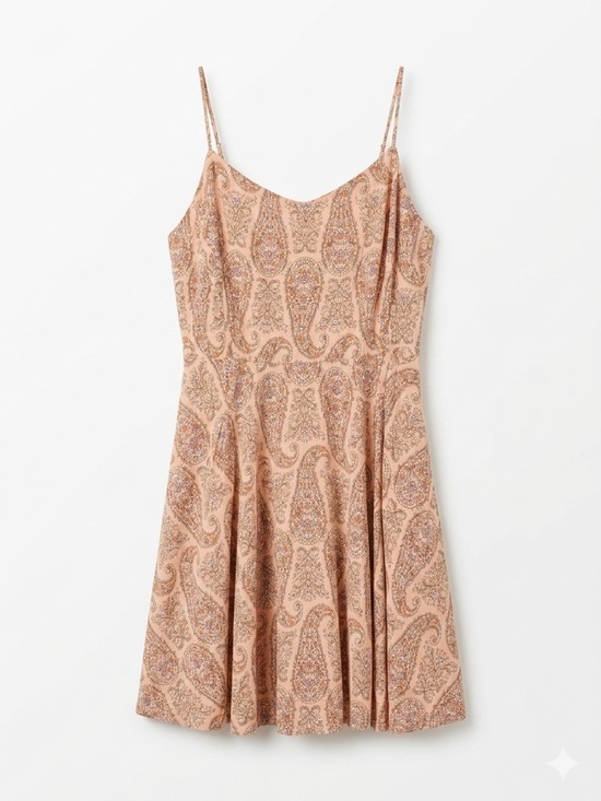 Old Navy Dresses & Skirts - Old Navy Plus Size XXL Midi Dress Pink Paisley Boho Smocked Back Summer